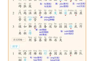 25新二上语文课后三表注音版（11页）