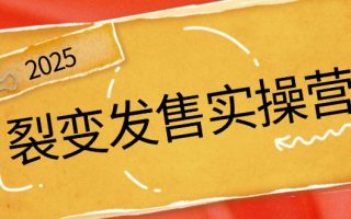 裂变发售实操营，全景解析裂变逻辑，打造动销新玩法，助力私域流量引爆