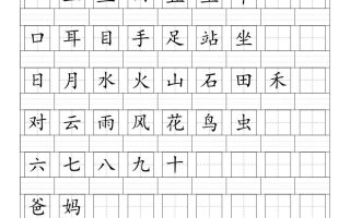 一上语文识字表注音练习（新）