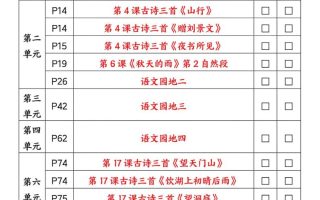 2025秋二升三暑假预习闯关表三上语文