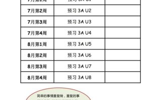 三年级上册英语预习