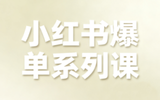 尼采老师·小红书爆单系列课