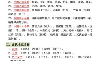 小升初语文必背的328个文学常识和古诗词