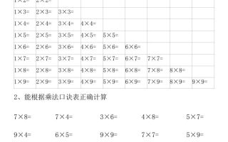 一升二数学暑假预习乘法的认识与练习前3页-二上数学