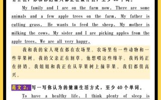 【2025秋新版】六年级英语上册期末必考《作文集锦》优秀范文