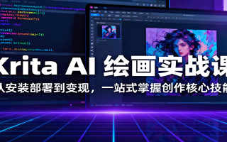 Krita AI 绘画实战课：从安装部署到变现，一站式掌握创作核心技能