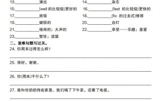 2025春六下英语重点词句默写闯关单【人教pep版】