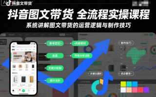 抖音图文带货全流程实操课程，系统讲解图文带货的运营逻辑与制作技巧