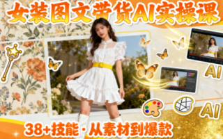 女装图文带货的AI实操课