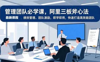管理团队必学课，阿里三板斧心法、绩效管理、团队激励，即学即用，快速打造高效能团队