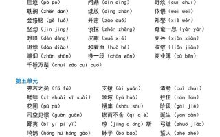 六下语文字音专题训练（含13页）