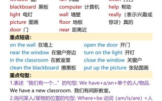 【2025秋新版】四年级上册英语基础知识汇总