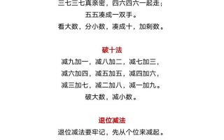 【2025秋新版】幼升小暑假衔接一年级数学必背口诀-一上数学