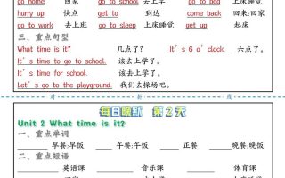 每日晨读晚默人四下英语