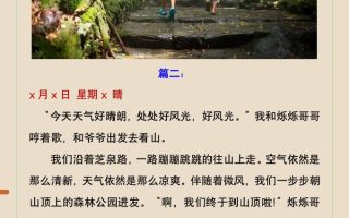 二年级上册语文暑假作业暑假作文