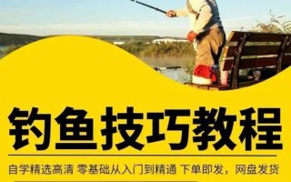 钓鱼视频教程垂钓教学技巧零基础入门到精通实战课程技术教学视频
