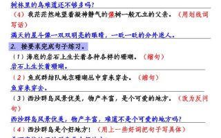 三年级上册语文按要求写句子专项训练