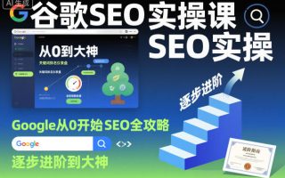 谷歌SEO实操课，Google从0开始SEO全攻略，逐步进阶到大神