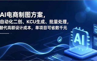 AI电商制图方案，自动化二创、SKU生成、批量处理，替代高额设计成本，单项目可省数千元