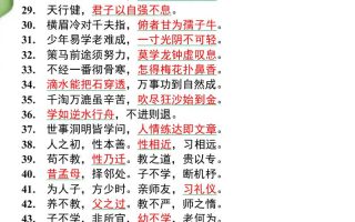 小升初语文暑假衔接之名言警句50句-小升初语文