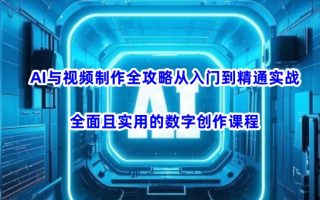 AI与视频制作全攻略从入门到精通实战，全面且实用的数字创作课程(更新3月)