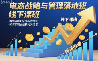 电商战略与管理落地班线下课，教你公司如何从小做到大，如何实现业绩和利润倍增【录音】