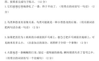 四下语文第二单元检测卷-2