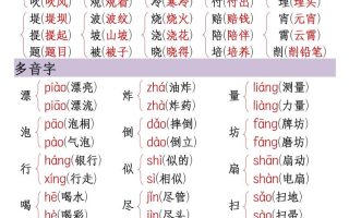 二下语文期末复习重点知识汇总（13页）