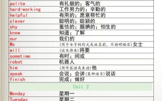 四升五暑假衔接五年级上册英语单词表-五上英语