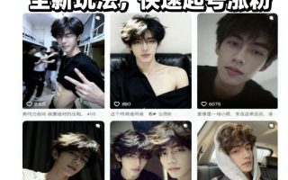 AI男颜涨粉短视频教学，全新玩法，快速起号涨粉