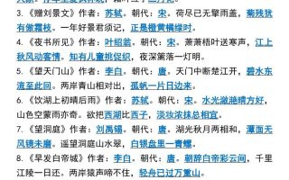 三年级上册语文期末总复习重点1-8单元名言古诗