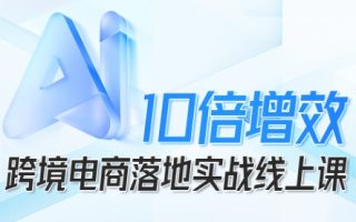 跨境电商10倍增效，跨境电商AI落地实战线上课