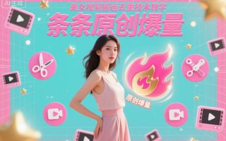 美女视频搬运去重技术教学，条条原创爆量