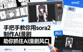 手把手教你用sora2制作AI漫剧，助你抓住AI漫剧风口