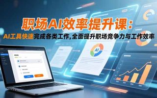 职场AI效率提升课：AI工具快速完成各类工作,全面提升职场竞争力与工作效率