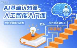 AI基础认知课，专为零基础打造的人工智能入门课