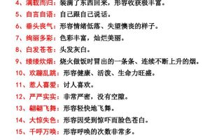 三年级语文上册四字词语及解释整理