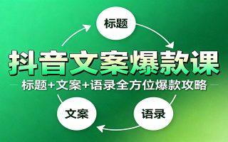 抖音文案爆款课：9大标题绝招，各类型必火文案，100条万能文案情感语录