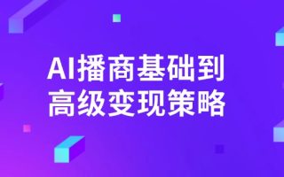 AI-播商基础到高级变现策略。通过详细拆解和讲解，实现商业变现。