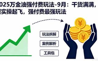 2025万金油强付费玩法-9月：干货满满，全程实操起飞，强付费最强玩法