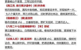 【2025秋新版】【六年级语文上册】必背知识点归纳