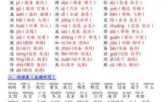 新二上语文1-8单元高频考点总结单（十二个考点归纳）29页