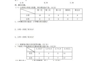四下青岛版63数学第八单元测试卷-1