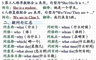 四年级上人教PEP版英语重点语法总结