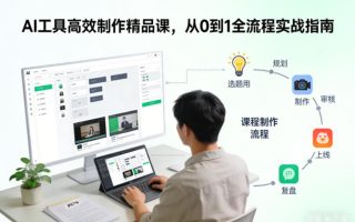 AI工具高效制作精品课，从0到1全流程实战指南