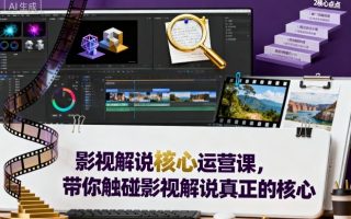 影视解说核心运营课，带你触碰影视解说真正的核心