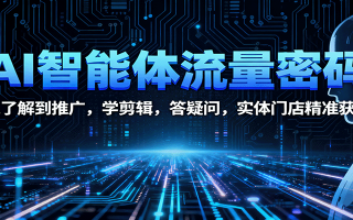 AI智能体流量密码：从了解到推广，学剪辑，答疑问，实体门店精准获客