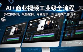 AI+商业视频工业级全流程-2期，多软件协同、风格控制、专业剪辑，实现高效量产(更新