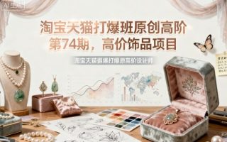 淘宝天猫打爆班原创高阶第74期，高价饰品项目