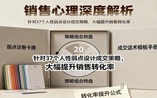 销售心理深度解析：针对37个人性弱点设计成交策略，大幅提升销售转化率！